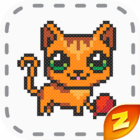 Magic Cross Stitch: Color Pixel Art Logo