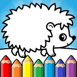 Easy Coloring Book For Kids Logo