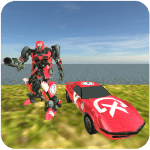 Racing Car Robot Logo