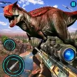 Real Dino Hunting Gun Games Logo