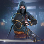 Shadow Ninja Warrior Fighting Logo