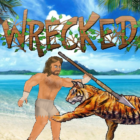 Wrecked (Island Survival Sim) Logo