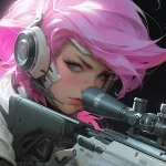 Hot Girl: Shooting Gun Game Logo