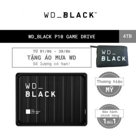 [Mã ELWDSD giảm 8% tối đa 300K] Ổ cứng HDD WD BLACK P10 Game Drive 4TB 2.5″, 3.2 (WDBA3A0040BBK-WESN)