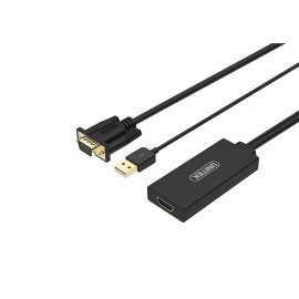 Cáp To VGA K+ USB Audi To  HDMI  L
Unitek (Y-8711)  – HÀNG CHÍNH HÃNG