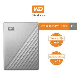 [Mã ELWDSD giảm 8% tối đa 300K] Ổ Cứng Di Động WD My Passport Ultra Silver -1TB ( 2.5″ USB 3.0 )