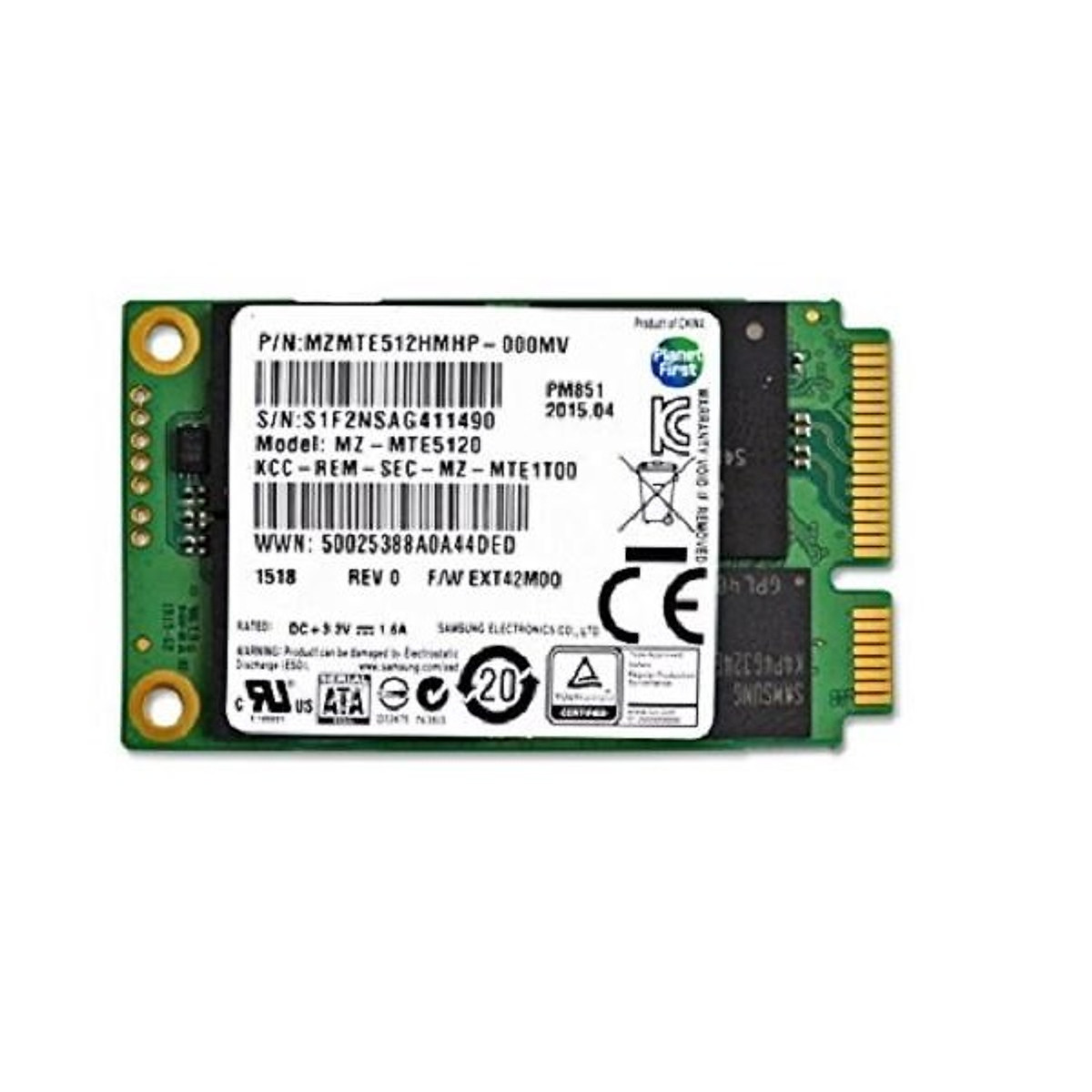 Ổ cứng SSD PM851 mSATA 512gb – Hàng Nhập Khẩu Ổ cứng SSD PM851 mSATA 512gb – Hàng Nhập Khẩu