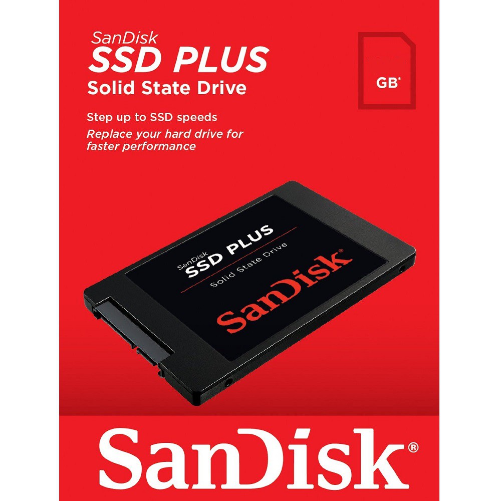 Ổ cứng SSD Sandisk Plus 480GB 535MB/s (Đen) Hàng Chính Hãng Ổ cứng SSD Sandisk Plus 480GB 535MB/s (Đen) Hàng Chính Hãng