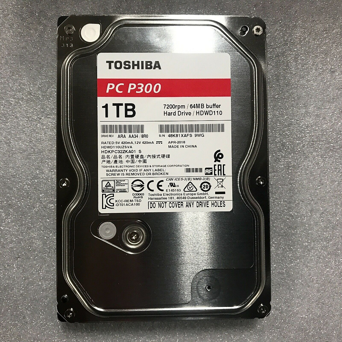 Проблема с hdd toshiba