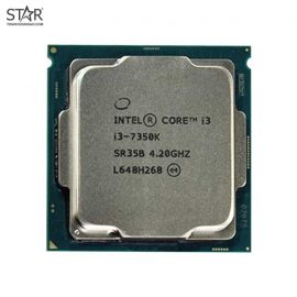 CPU Intel Core i3 7350K (4.20GHz, 4M, 2 Cores 4 Threads) TRAY chưa gồm Fan