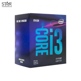 CPU Intel Core i3 9100F (7W) (4.20GHz, 6M, 4 Cores 4 Threads) Box Chính Hãng (Không GPU)
