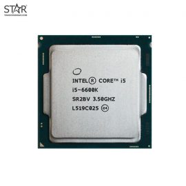 CPU Intel Core i5 6600K (3.50GHz, 6M, 4 Cores 4 Threads) TRAY chưa gồm Fan