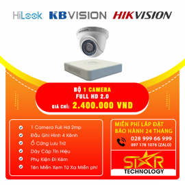 Trọn gói bộ 1 Camera HIKVISION FULL HD 2.0MP