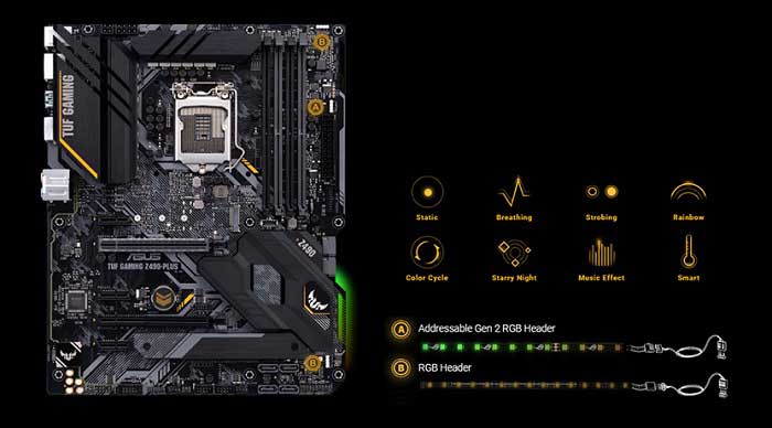 Mainboard Asus TUF Gaming Z490-PLUS