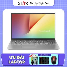 Laptop Asus Vivobook 15 A512FA-EJ1281T: i5-10210U, Intel UHD Graphics, Ram 8G, SSD NVMe 512G, Win10, Finger Print, 14.0”FHD (Bạc)