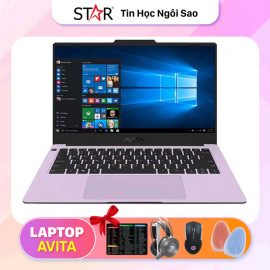 Laptop Avita Liber V14 (NS14A9VNV561-SLAB): AMD R5-4500U, AMD Radeon Graphics, Ram 8G, SSD 512G, FingerPrint, Win10, Led Keyboard, 14.0”FHD IPS (Soft Lavender)