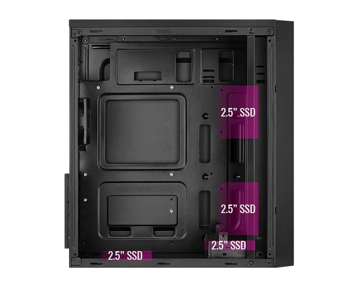 Hỗ trợ lắp ổ cứng : 2.5" SSD (x4)