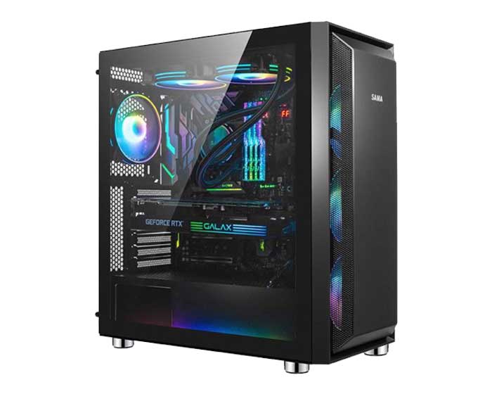 Thùng máy Case Sama W01 Mid Tower (No Fan)