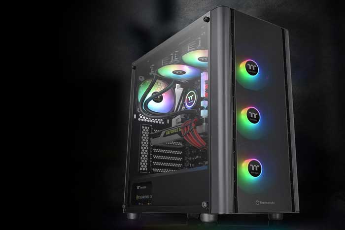 Case Thermaltake View V250 TG ARGB Mid Tower Chassis (Đen) (CA-1Q5-00M1WN-00)