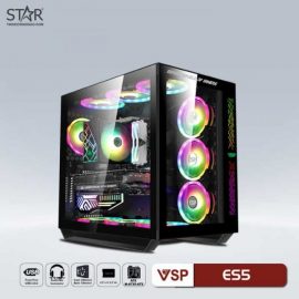 Thùng máy Case VSP ESPORT ROG ES5 Gaming (No Fan) (Đen)