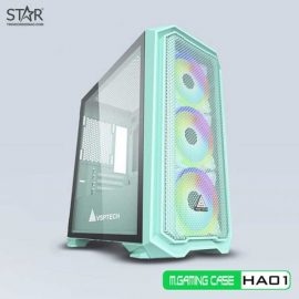 Thùng máy Case VSP Gaming HA01 Green (No Fan)