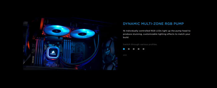 Tản Nhiệt CPU Corsair Hydro Series H100i RGB PLATINUM 240 AiO Liquid Cooling (Đen)