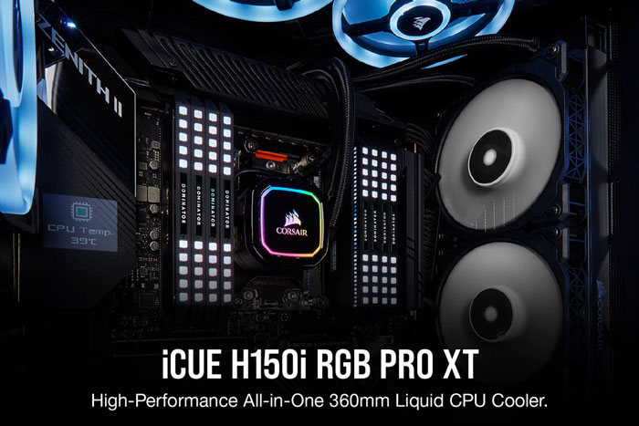 Tản Nhiệt CPU Corsair iCUE H150i RGB PRO XT AiO Liquid Cooling