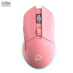 Chuột Không Dây Dare-U EM901 Gemini Queen Pink RGB Gaming Wireless (Hồng)