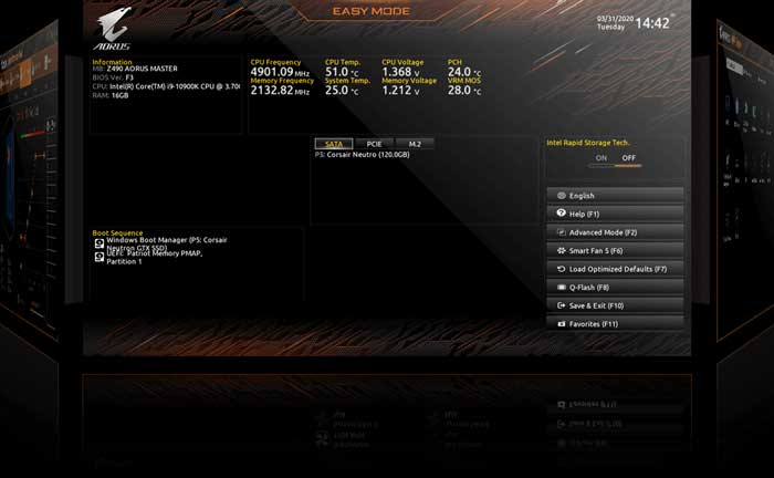 Mainboard Gigabyte Z590 Aorus Elite