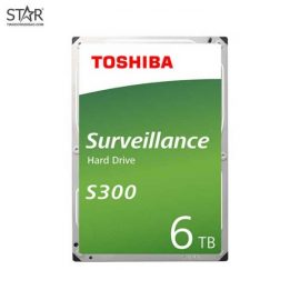 Ổ cứng HDD Toshiba 6TB Surveilance S300 Chính Hãng (HDWT860UZSVA)