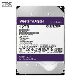 Ổ cứng HDD Western 12TB Purple Chính Hãng (WD121PURZ)