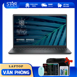 Laptop Dell Vostro 3510 (V5I3305W): I3 1115G4, Intel UHD Graphics, Ram 8G, SSD NVMe 256G, Win11 + Office HS19, 15.6”FHD (Đen)