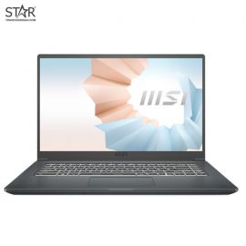 Laptop MSI Modern 15 A11M-200VN: i5-1135G7, Intel Iris Xe Graphics, Ram 8G, SSD NVMe 512G, Win10, Led Keyboard, 15.6”FHD IPS (Carbon Gray)