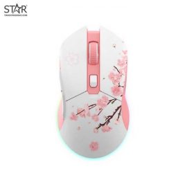 Chuột Không Dây Dare-U EM901X Gemini RGB Pink Gaming Wireless (Hồng)