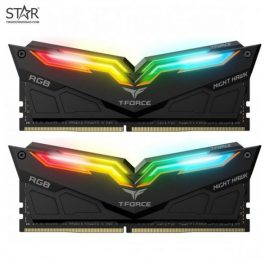 Ram DDR4 Team 16G/3000 T-FORCE Night Hawk RGB (2x 8GB) (Đen)