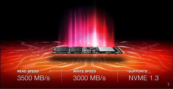 Ổ cứng SSD 512G Adata SX8100NP M.2 NVMe PCIe Gen3x4 (ASX8100NP-512GT-C)