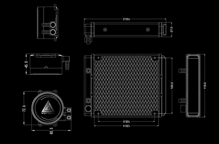 Tản Nhiệt CPU VSPTECH AIO Xtreme Gaming V-120T Cooling