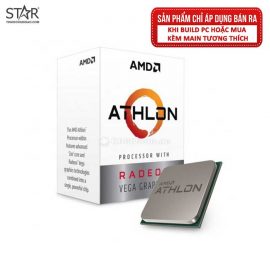 CPU AMD Athlon 200GE (3.2GHz, AM4, 2 Cores 4 Threads) Box Chính Hãng
