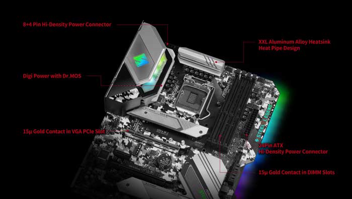 Mainboard Asrock Z490 Steel Legend (Z490 Steel Legend)