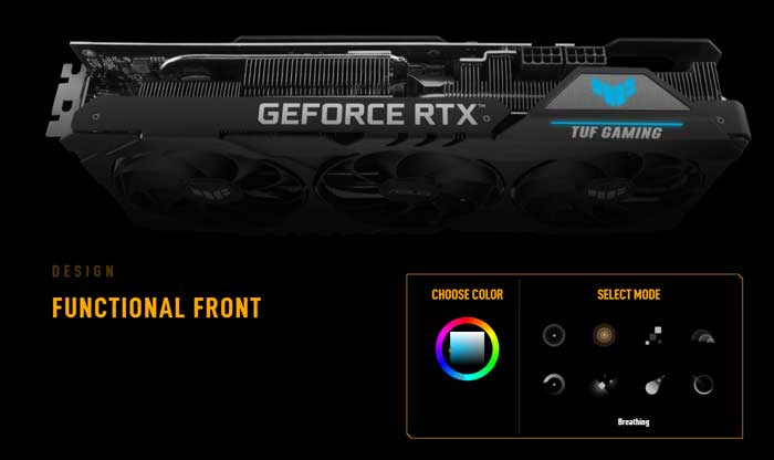 VGA Asus RTX 3080 10G GDDR6X TUF Gaming OC (TUF-RTX3080-O10G-GAMING)