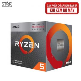 CPU AMD RYZEN 5 3400G (3.7GHz Up to 4.2GHz, AM4, 4 Cores 8 Threads) Box Chính Hãng
