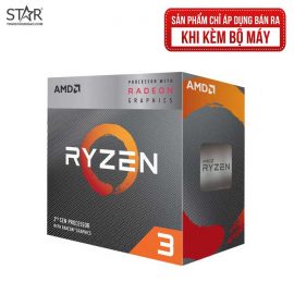 CPU AMD RYZEN 3 3200G (3.6GHz Up to 4.0GHz, AM4, 4 Cores 4 Threads) Box Chính Hãng