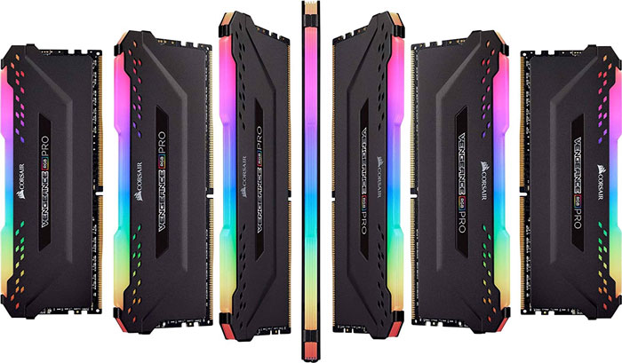 Ram DDR4 Corsair 16G/3000 Vengeance RGB Pro Black
