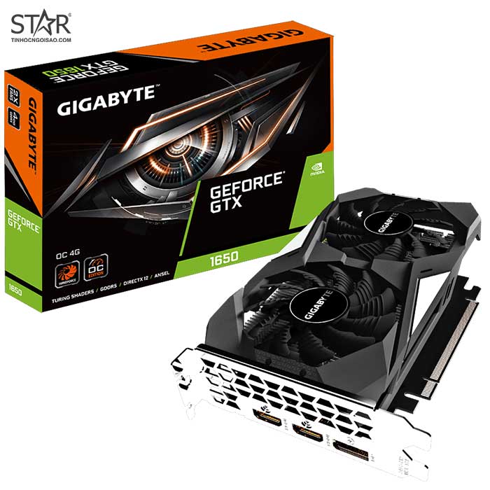 VGA Gigabyte GTX 1650 4G GDDR5 OC (GV-1650OC-4GD) VGA Gigabyte GTX 1650 4G GDDR5 OC (GV-1650OC-4GD)