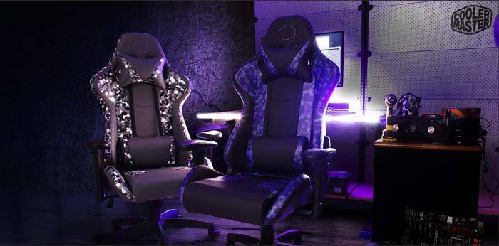 Ghế Gaming Cooler Master Caliber R1S Camo (CMI-GCR1S-PRC) (Tím)