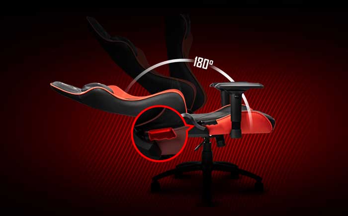 Ghế Gaming MSI MAG CH120 (Đen Đỏ)