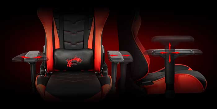 Ghế Gaming MSI MAG CH120 (Đen Đỏ)