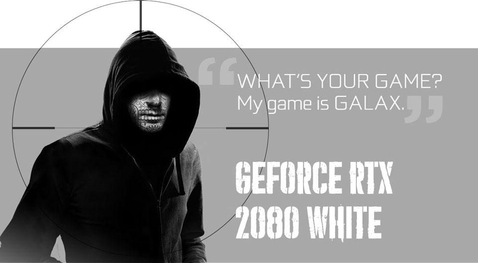 VGA Galax RTX 2080 8G GDDR6 White 1-Click OC (GeForce® RTX 2080 White (1-Click OC))