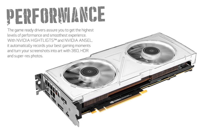 VGA Galax RTX 2080 8G GDDR6 White 1-Click OC (GeForce® RTX 2080 White (1-Click OC))