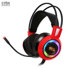 Tai Nghe Geekstar GH50 Virtual 7.1 Gaming RGB (Đỏ)